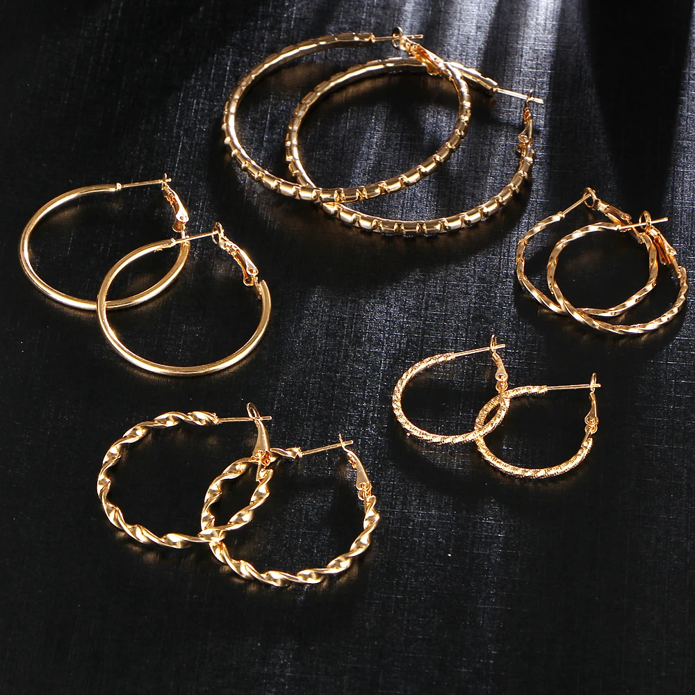 Женские Геометрические серьги-гвоздики IF ME большие круглые серьги в стиле