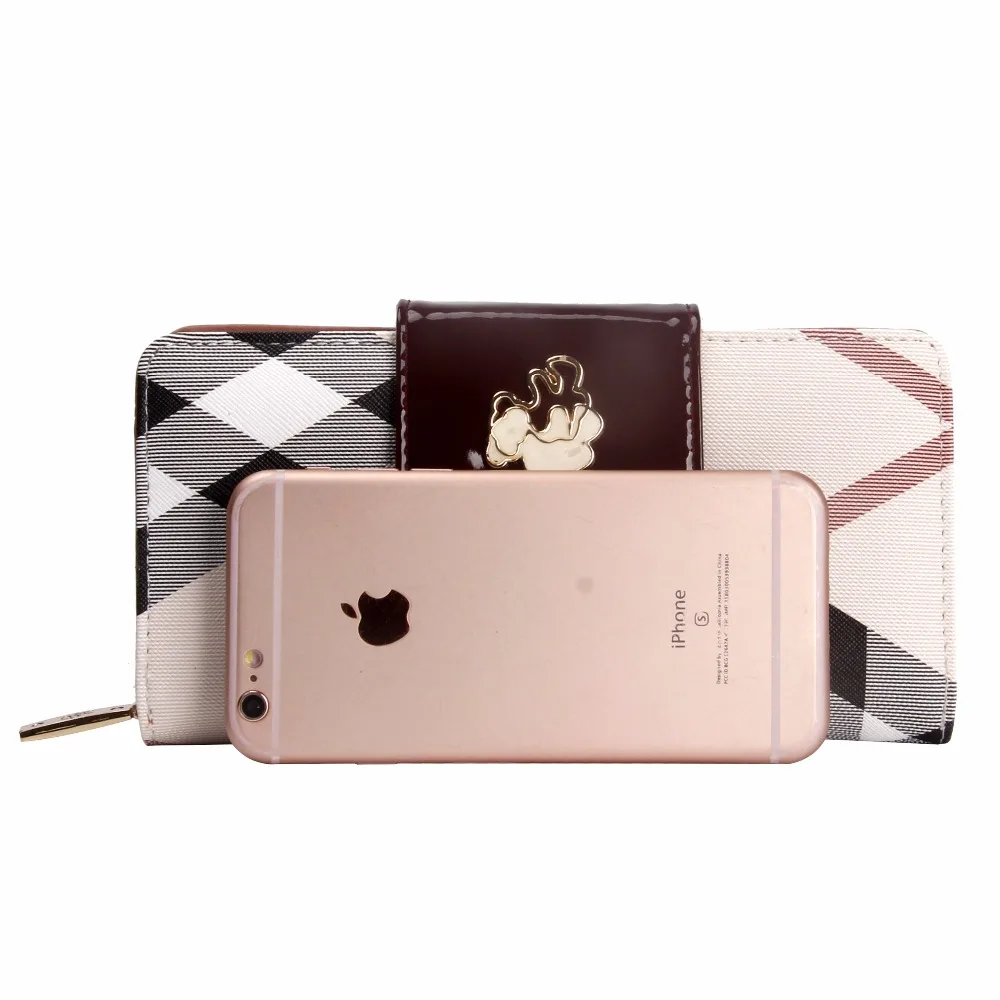 Известный фирменный женский бумажник в полоску Серия Бумажник держатель для