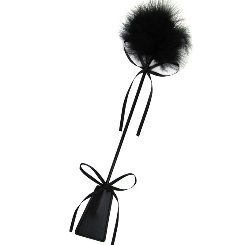 Для любителей верховой езды кроп пони БДСМ перо щекотка кнут Связывание Эротическое наказать Фетиш кожа