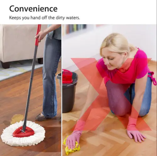 1-4Pcs Brand New Useful Rotate Triangle Shape Mopping Easy Cleaning Wring Spin Mop Refill Replacement Heads | Дом и сад