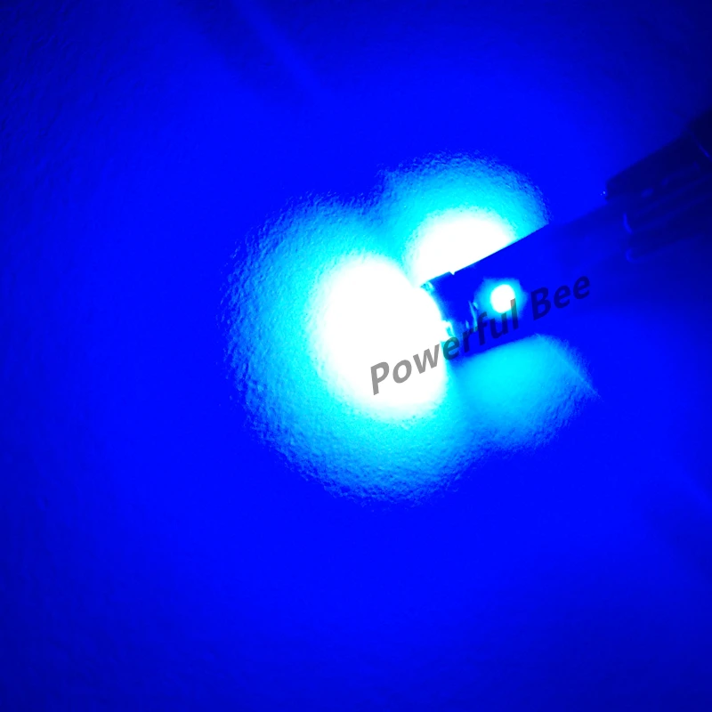 50 x T5 5SMD 1 Вт Светодиодная автомобильная лампа для приборной панели чтения