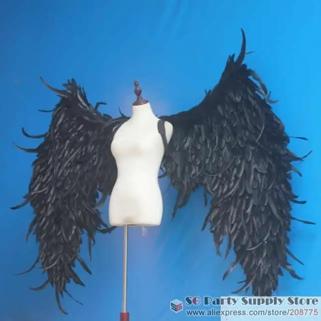 Высококачественная модель белого дьявола перьев крыльев для взрослых сцены