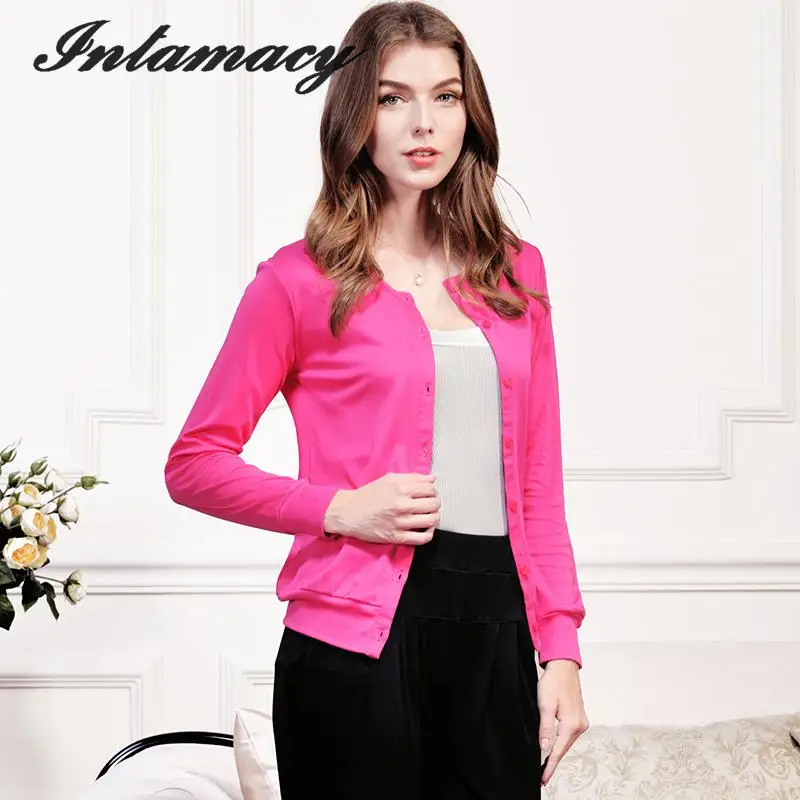 Женский вязаный кардиган с короткими рукавами тонкий однотонный солнцезащитный