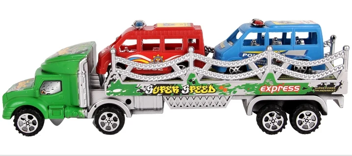 Лидер продаж сопротивление падению Зеленый Большой инерционный грузовик прицеп