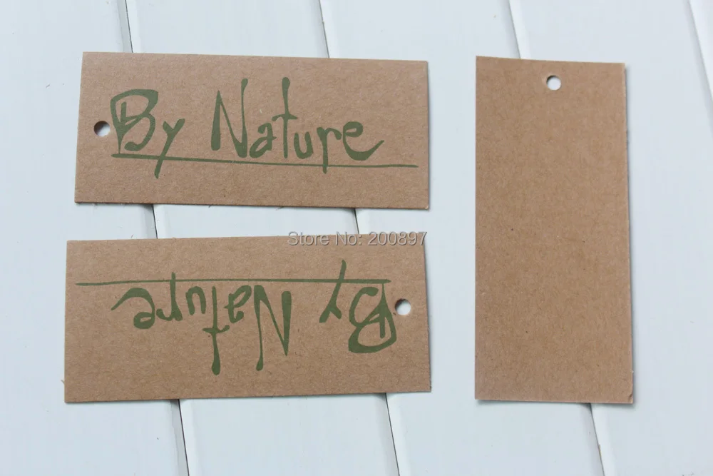 Индивидуальная печать крафт бирки картонная доска бирка с принтом высечкой