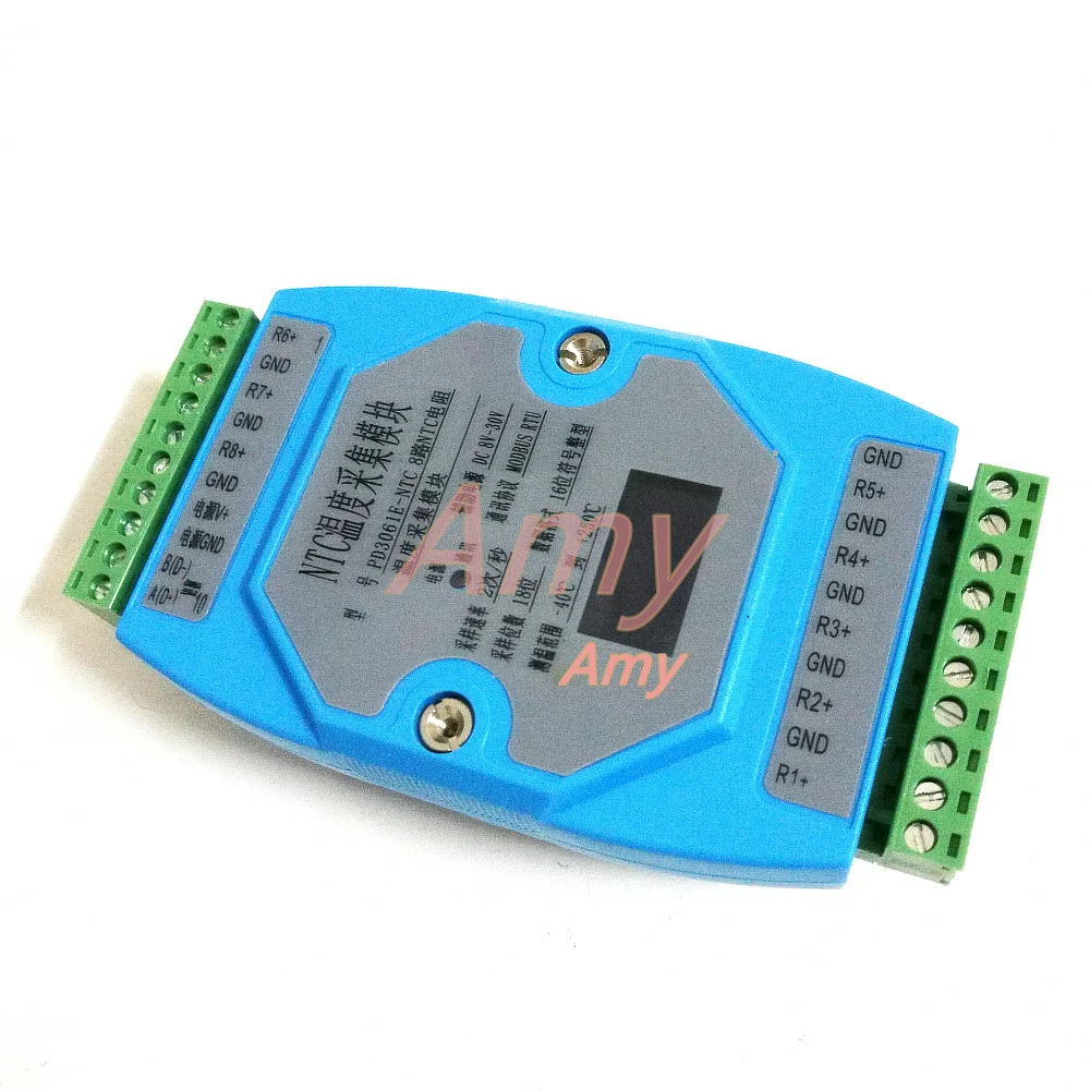 8 способ температуры NTC Термистор Модуль сбора MODBUS RTU 485|protocol| |