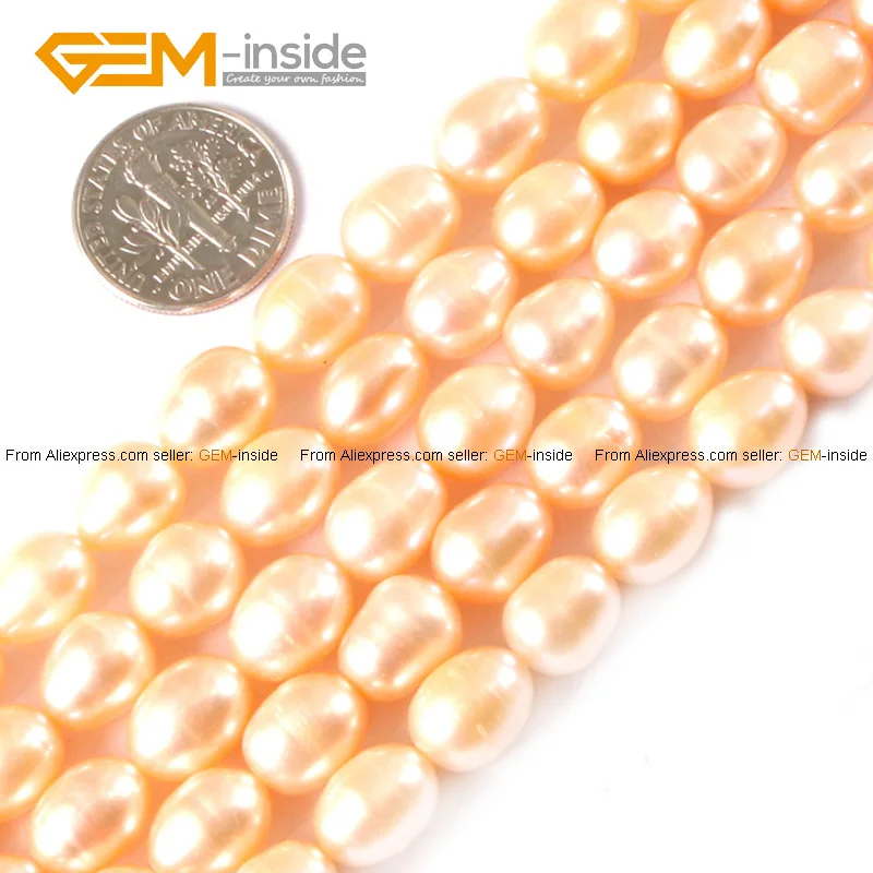 Жемчужные бусы из оливкового жемчуга 8-9 мм бисер культивированного для