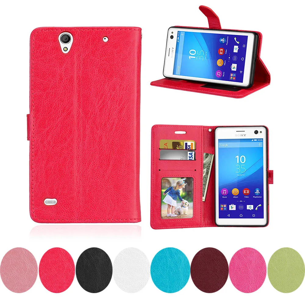 Чехол-книжка для Sony Xperia C4 чехол-бампер E5353 E5343 E5303 C 4 dual E5363 E5300 E5333 5 дюйма | Мобильные