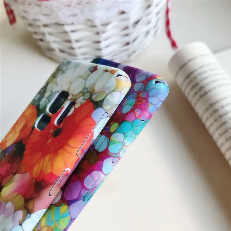 Чехол для телефона LANCHE с цветком Samsung Galaxy S10 Plus Lite Note 8 9 S8 S9 S7 edge Роскошный Жесткий
