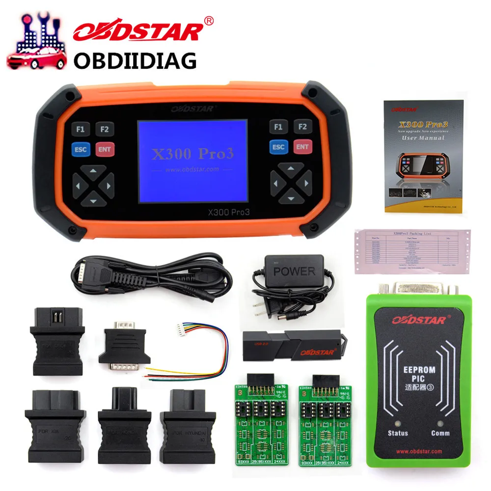 Полная комплектация OBDSTAR X300 PRO3 Key Master добавлены специальные функции лучше чем