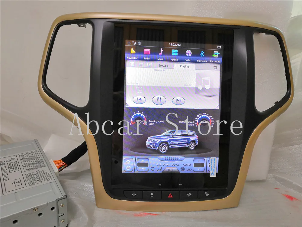 10,4 ''Tesla стиль Android 8,1 автомобильный dvd-плеер gps навигация для JEEP Grand Cherokee 2012- стерео радио CARPLAY ips PX6 HDMI
