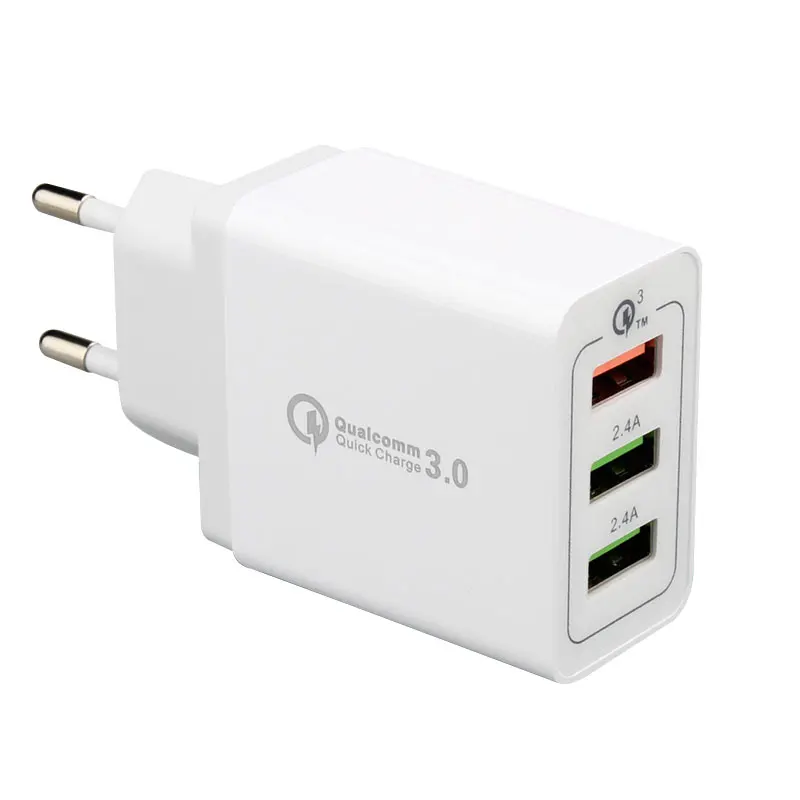 3 в 1 мульти QC 0 usb зарядное устройство адаптер питания Зарядка для телефона ipod iphone