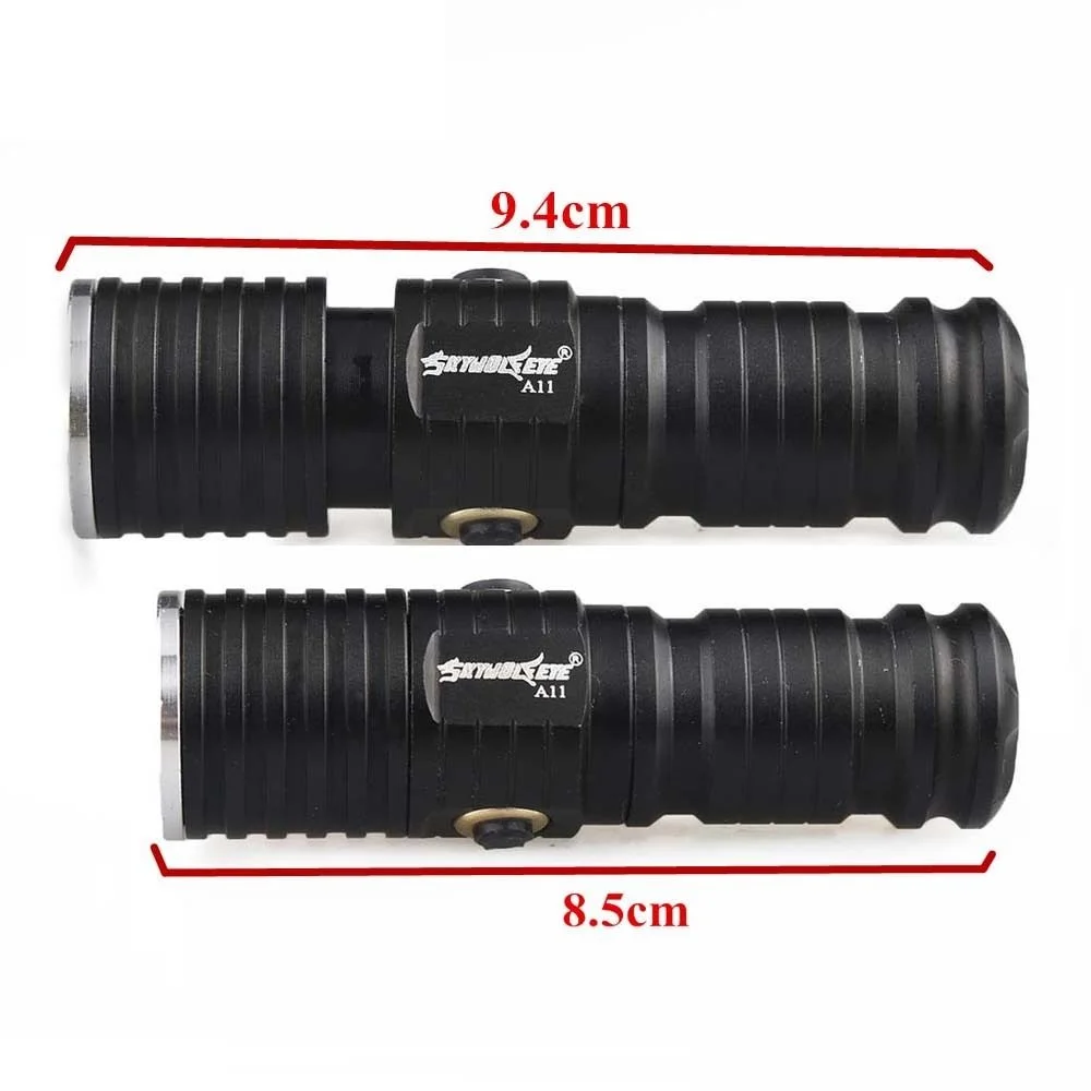SKYWOLFEYE Focus XML T6 LED Flashlight Torch Rechargeable Zoomable 3 Modes CR123A Mini Portable Flash Light for Outdoor Camping | Освещение