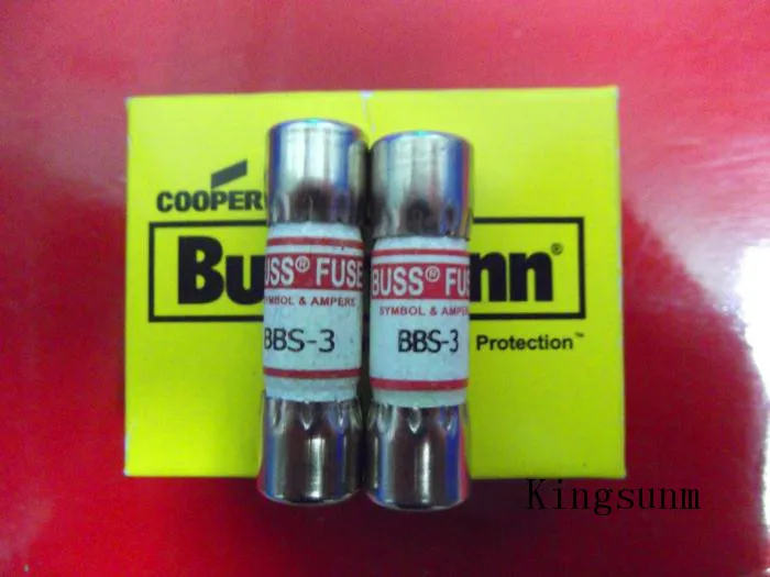 

Free shipping 5pcs BBS-3 fuse ceramic BUSSMANN 10X35 3A 600V original genuine product