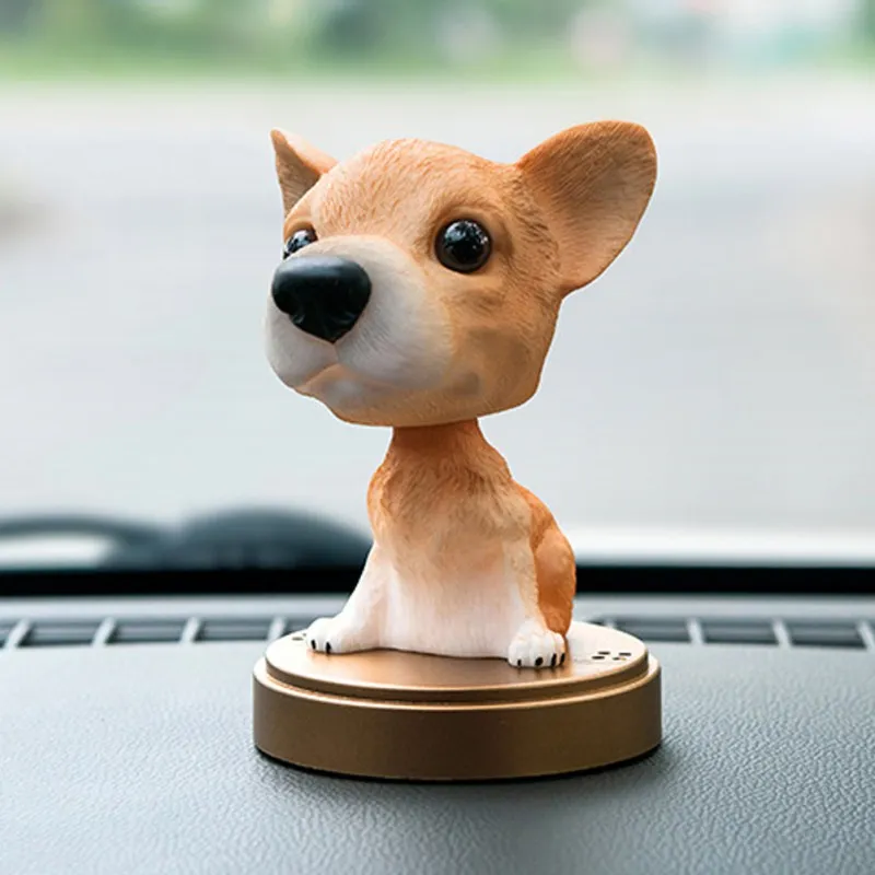Animal Swinging Animated Bobble Toy Car Decoration Nodding Resin Puppy Dog Shakes Head Shaking Accessories | Автомобили и