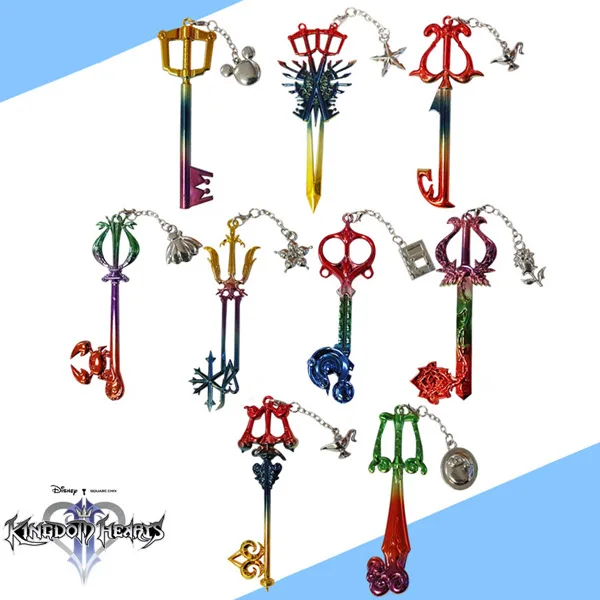 Оптовая продажа аниме сердце Королевство Косплей Кулон Sora Keyblade брелок модель