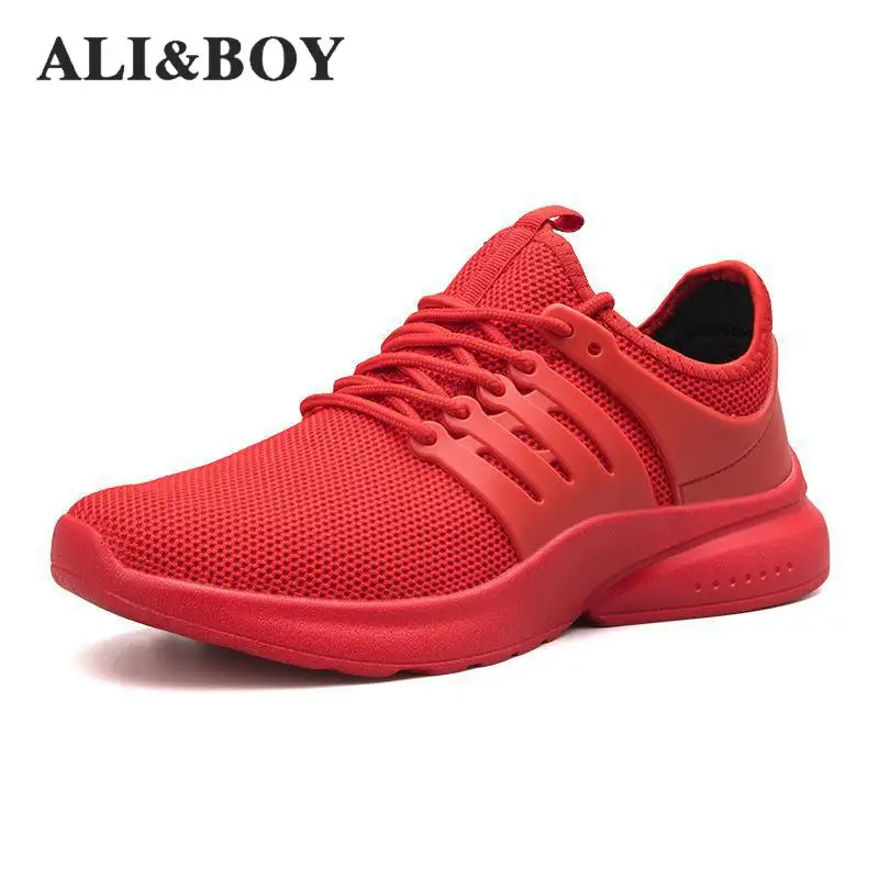 Новинка 2018 мужские кроссовки для бега Черная спортивная обувь Zapatos Corrientes De Verano Red