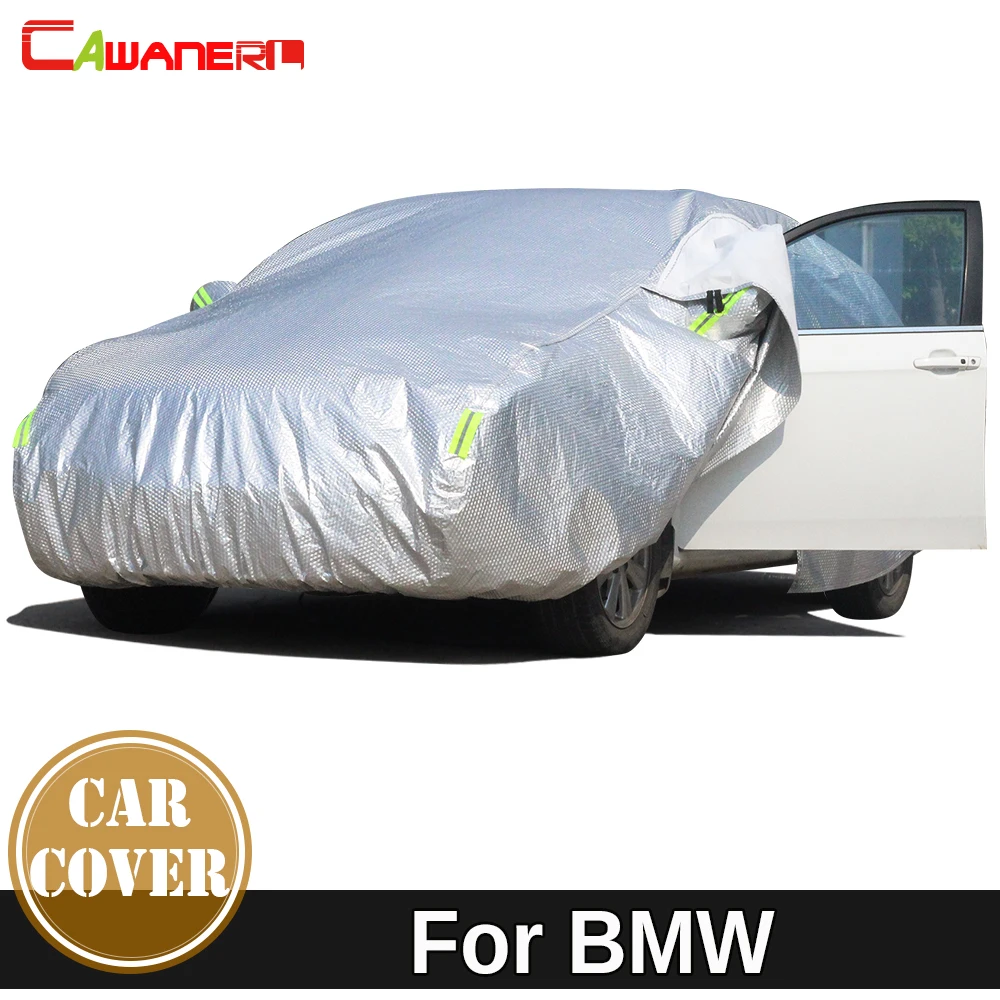 Cawanerl Thicken Cotton Car Cover Waterproof Sun Rain Snow Protection Cover For BMW 5 6 Series G30 G31 E24 E63 F06 F12 G32 i3 i8
