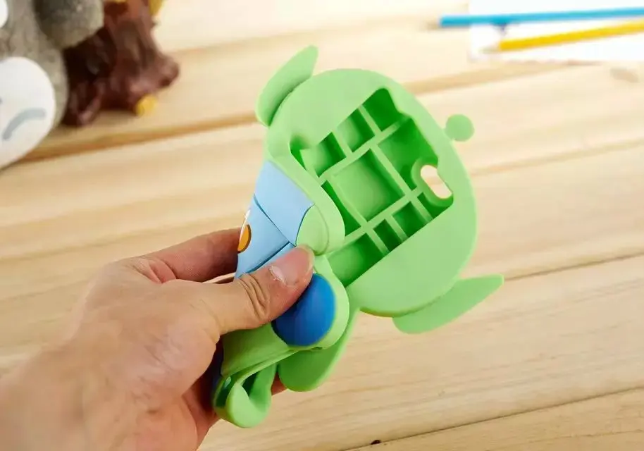 Прекрасный Умный 3D Мультфильм Животных Мягкий Solicone Телефон защита Задняя Крышка