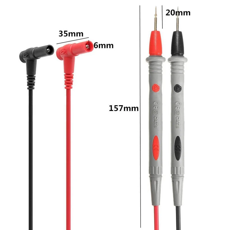 

1000V 20A Probe Test Lead + Alligator Clips Clamp Cable Wire Test For Multi Meter Tester Digital Multimeter