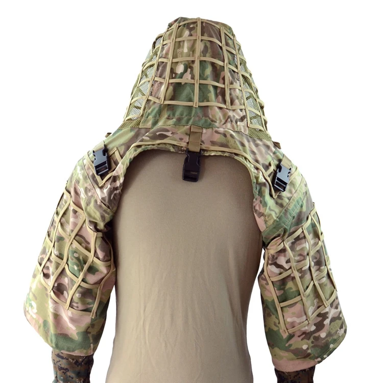 Снайперский костюм Ghillie, Ripstop, камуфляжный Тактический капюшон, камуфляжный охотничий костюм для страйкбола пейнтбола