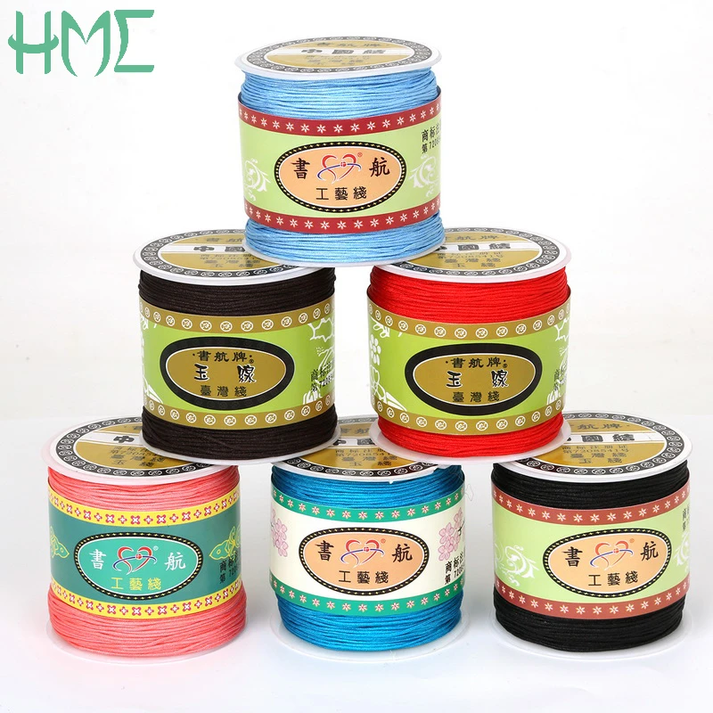 Лидер продаж Высококачественная Нефритовая леска 0 8 мм 22 цвета на выбор 100