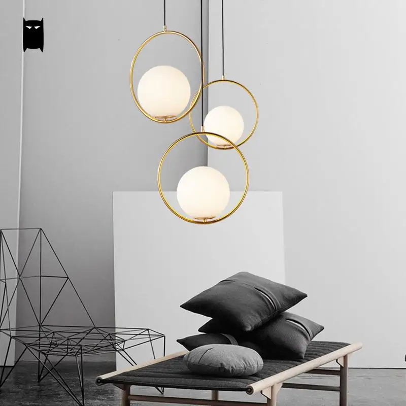 Розовое золото шар земной Подвеска светильник современный корейский Nordic фитинги