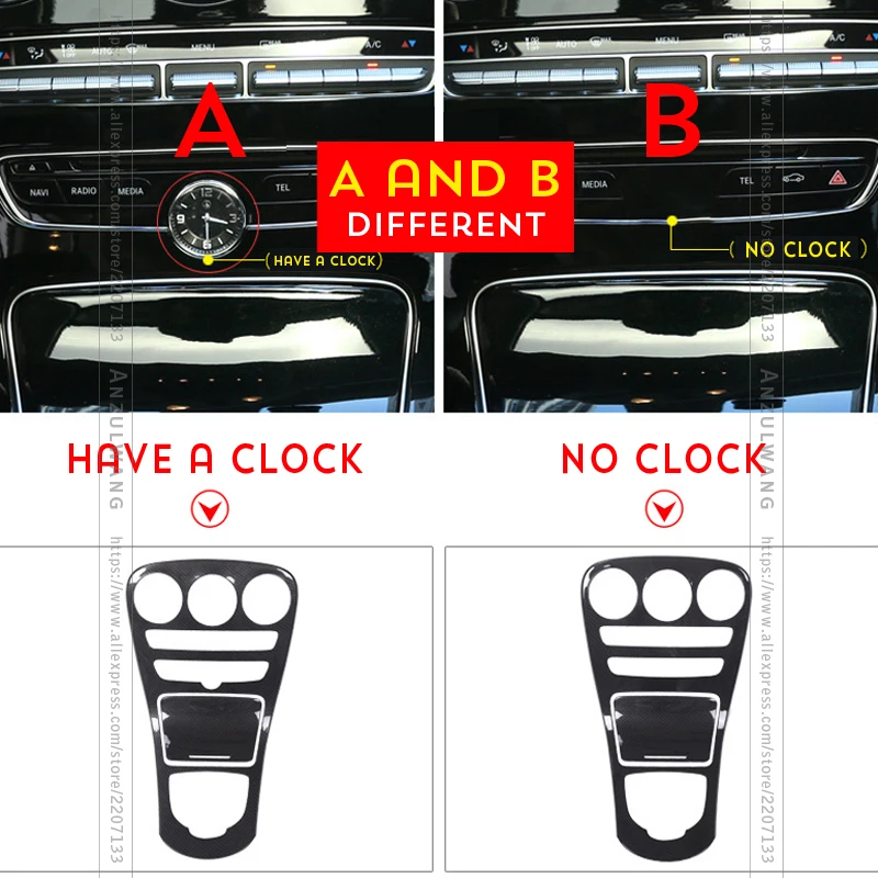 Abs углеродное волокно цветная панель консоли крышка рамы отделка наклейки детали
