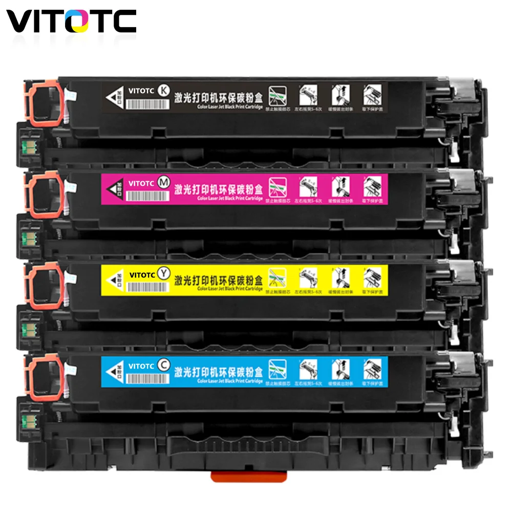 Картридж с тонером 305A 410A CE410A CE411A CE412A CE413A совместимый картриджем HP Laserjet Enterprise Color
