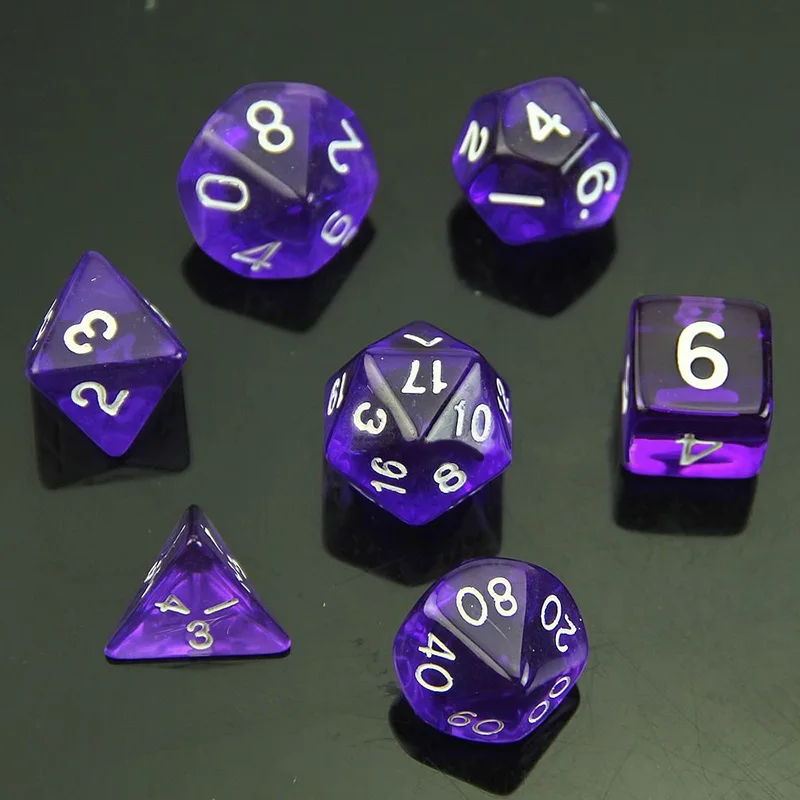 Многогранная двухсторонняя игра D4 D6 D8 D10 D12 D20 в кости для подземелья и драконов 6