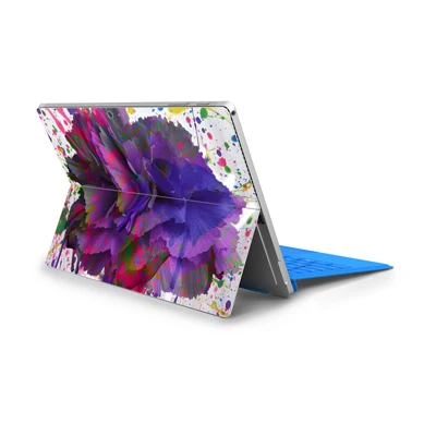 Красочные цветы украшения ноутбук кожи наклейки для microsoft Surface Pro 4/5 задняя крышка наклейки для microsoft surface Pro 6 - Цвет: SPS-16(091)