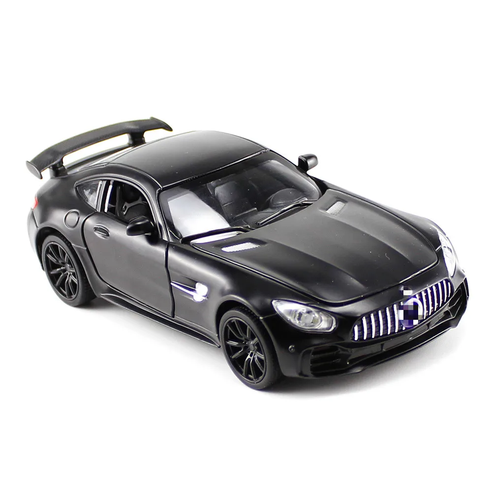 1/32 г. имитация Minicar GTR детская открытая дверь со звуком фотосинтетический Золотой