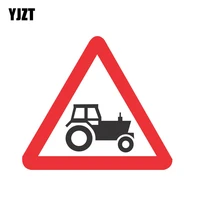 yjzt 12 4cm11cm tractor sign road safety car sticker warning decal pvc 12 0841