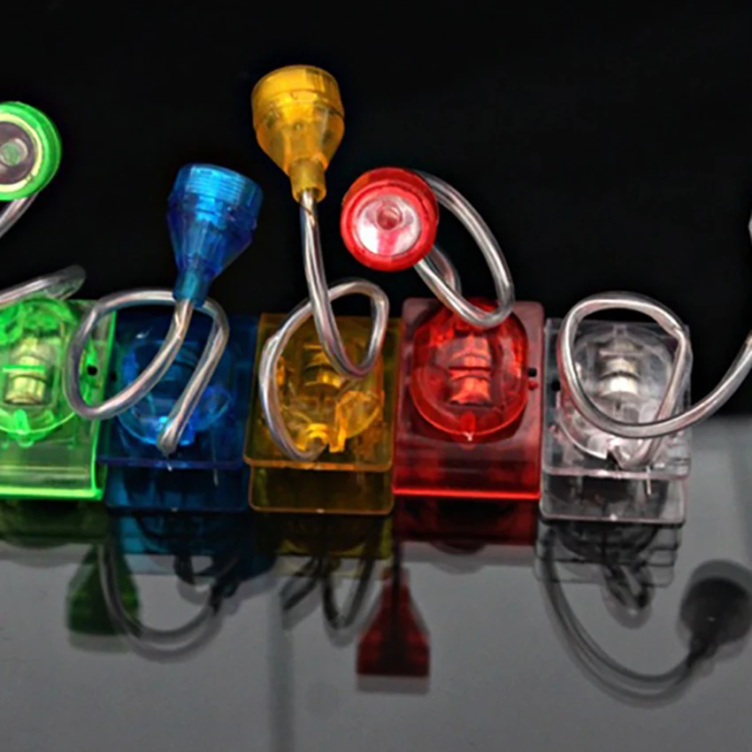 LED Book Reading Lamp Mini Clip-On Flexible Bright Light Portable For Travel Bedroom Reader Kids Gifts Lighting | Освещение