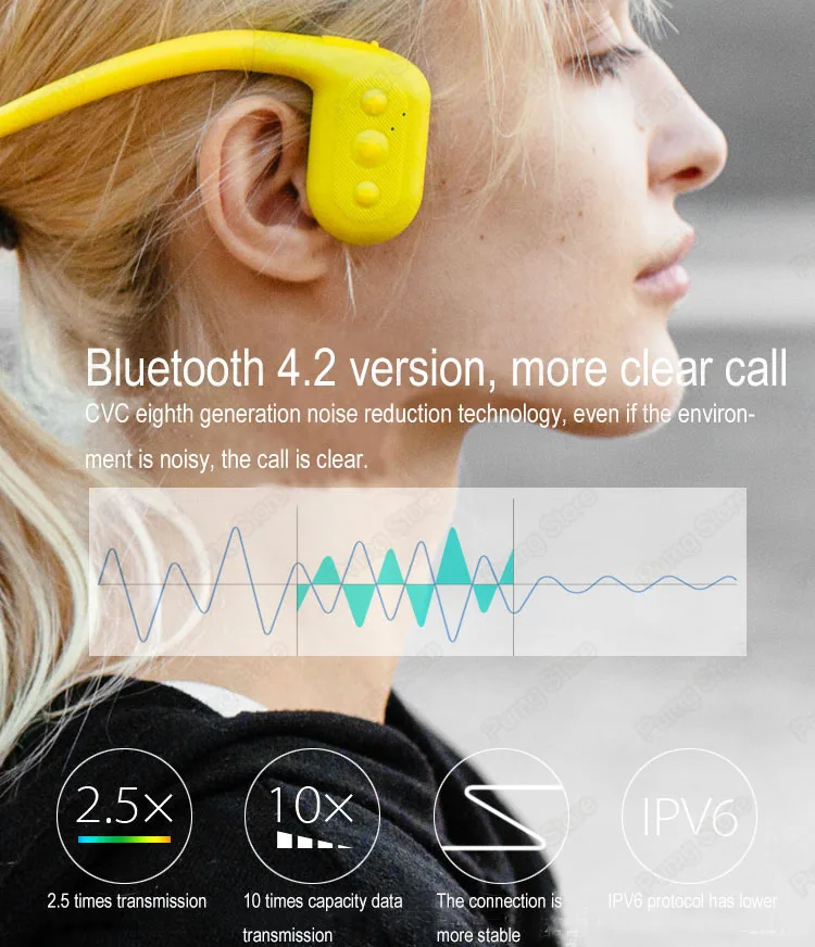 Tayogo IPX8 костная проводимость водонепроницаемый MP3 плеер наушники под водой с радио FM bluetooth шагомер для плавания Спорт