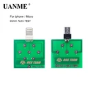 UANME 2 шт.лот зарядная док-станция гибкий тестовый ремонтный инструмент для iPhoneX 8 8plus 7 6 6s Plus для Micro Android тестовый инструмент для телефона