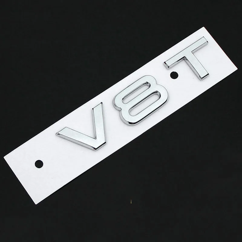 Эмблема V6T V8T V10 W12 с буквенным номером для Audi A4L A5 A6L A7 A8L TT RS7 SQ5 автостайлинг