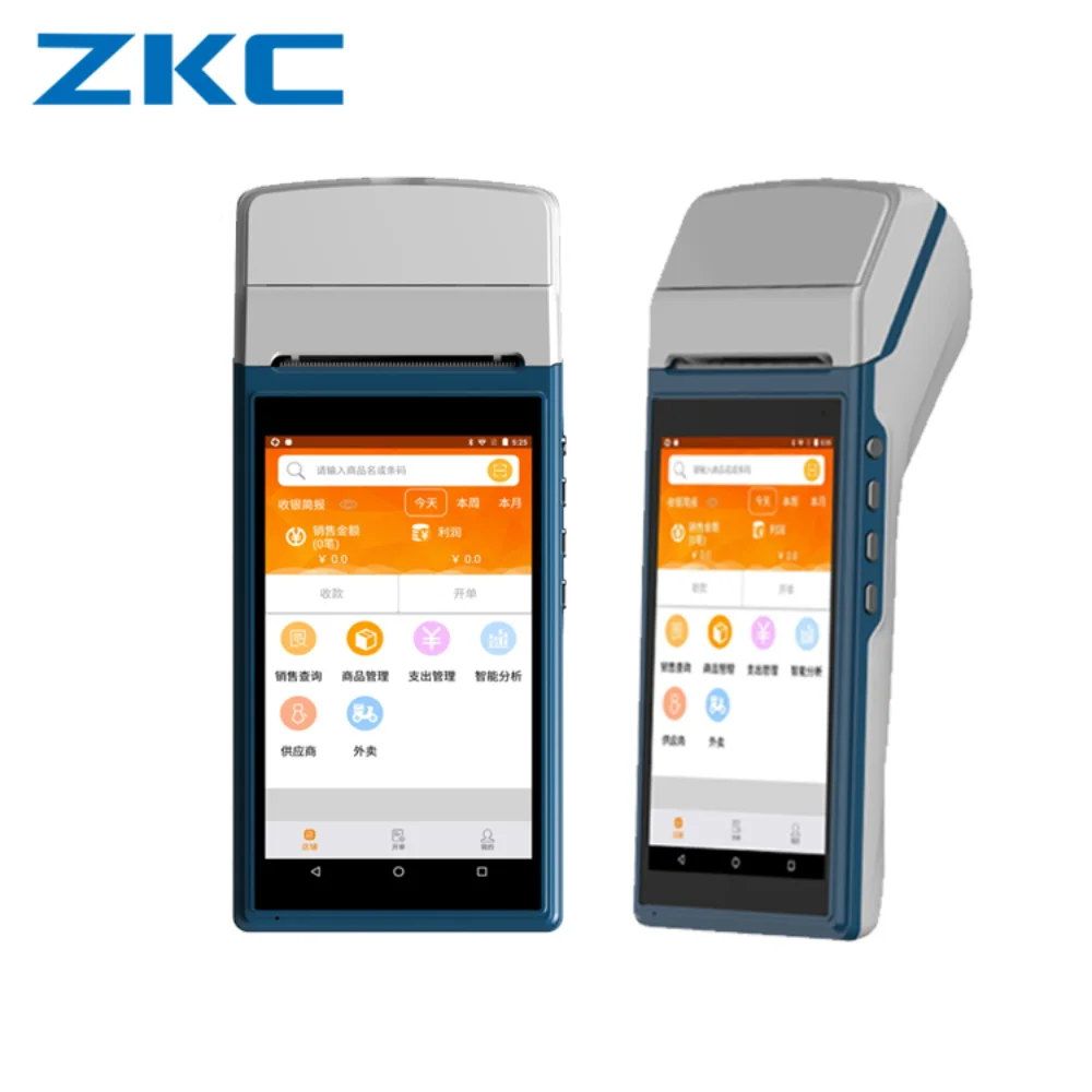 ZKC5501 blling pos принтер с android 5 1 3 г Wi Fi сканер loyverse программного обеспечения|pos scanner|wifi