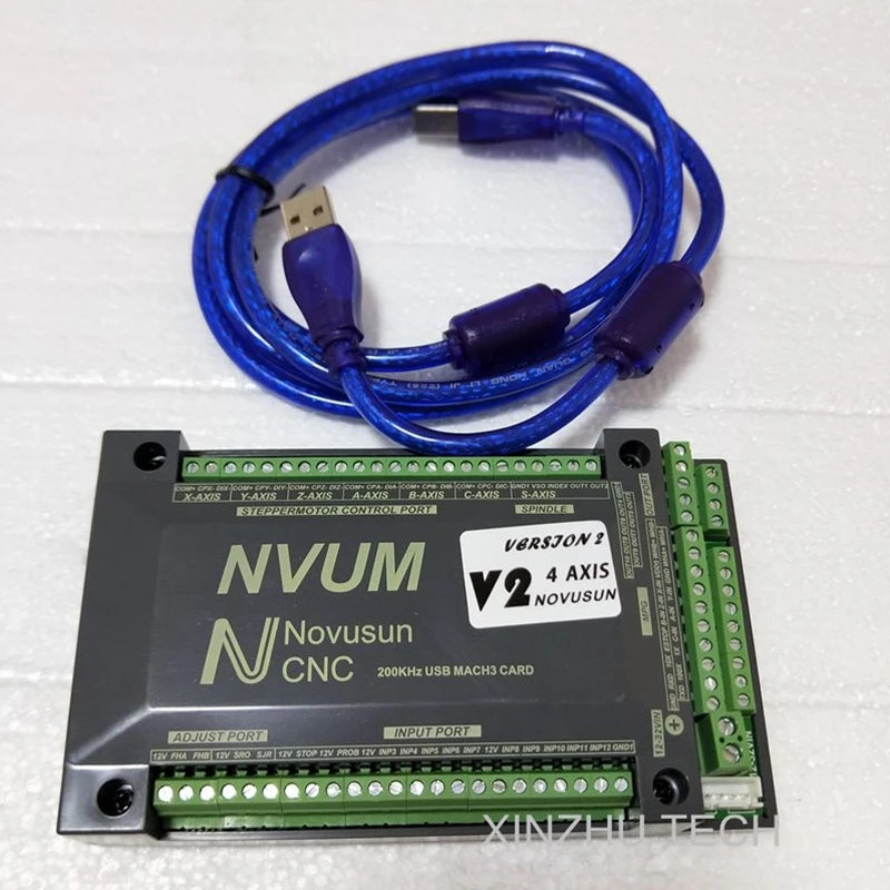 USB-карта MACH3 NVEM 3 контроллер 3/4/5/6 осевой ЧПУ движения 250 кГц коммутационная плата