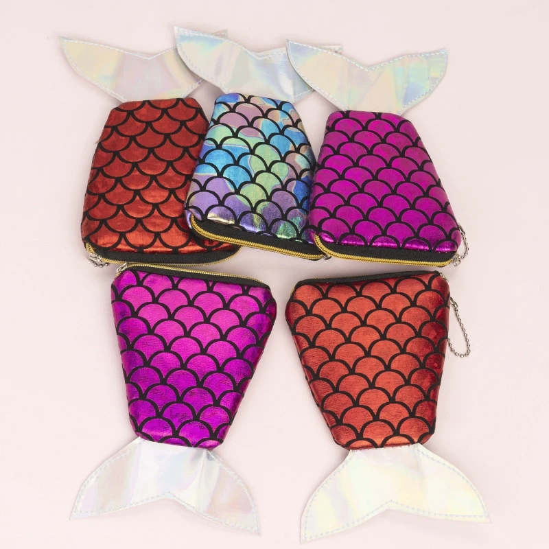 

M048 Sequined Small Coin Purse Mermaid Two Color Cute Candy Coin Bag