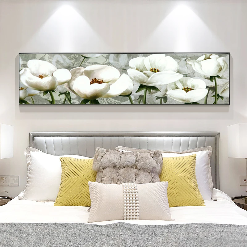 

Scandinavian Style Pink Flower Painting Wall Art Canvas Posters Nordic Prints Decorative Picture Modern Home Bedroom Decoration