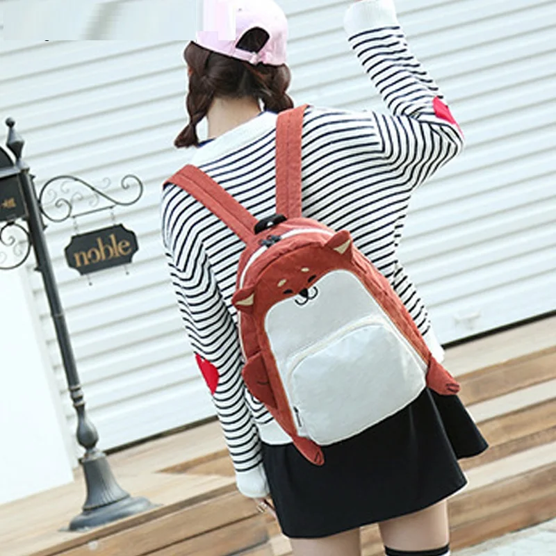 Милый женский рюкзак в стиле лисы школьные сумки модные повседневные с рисунками