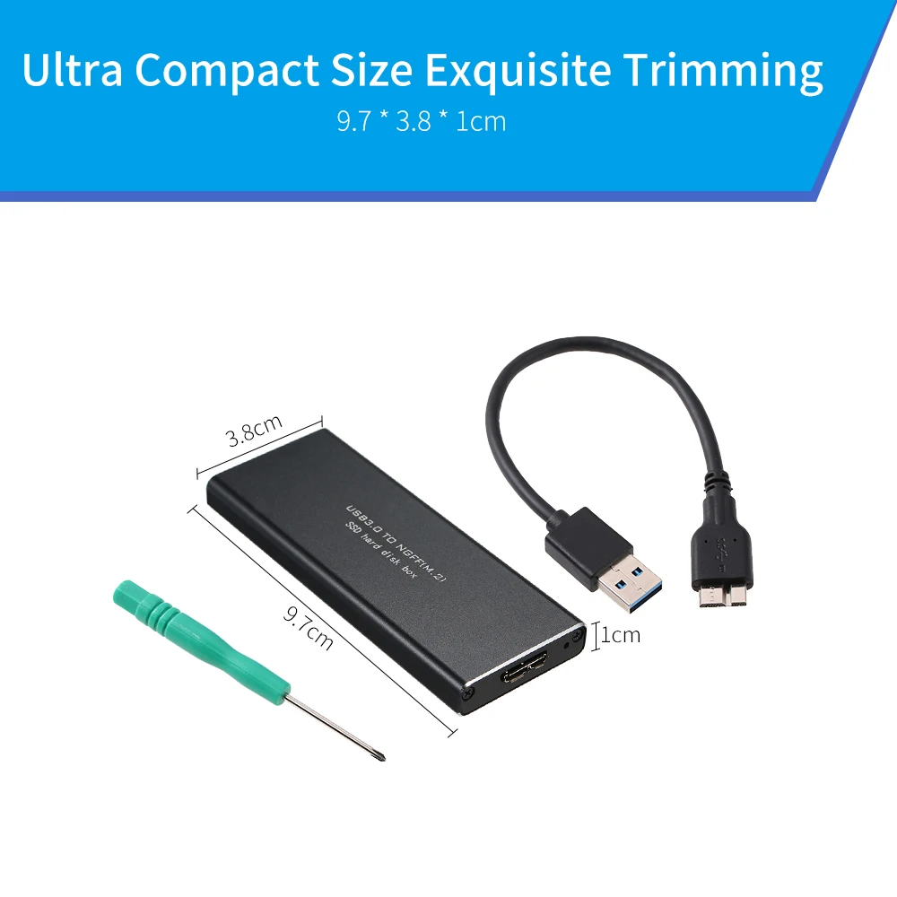 Корпус адаптер NGFF M.2 на USB 3 0 5 гбит/с SSD с UASP подходит для 2230 / 2242 2260 2280 мм ноутбуков|ssd