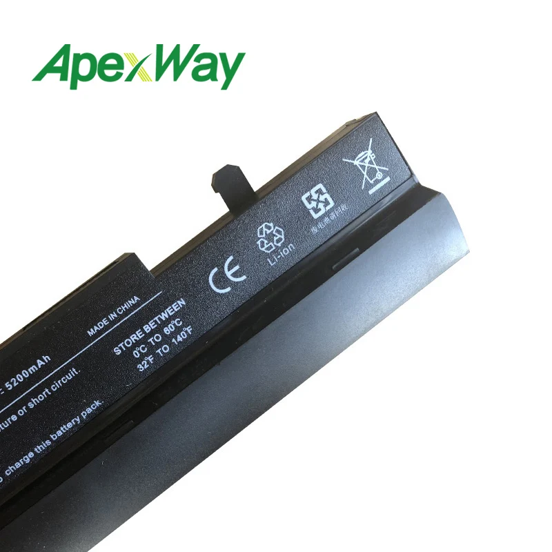 Аккумулятор Apexway для ноутбука 4400 мАч Asus Eee PC 1001P 1001PX 1005PX 1005 1005P 1005HA|laptop battery|laptop battery