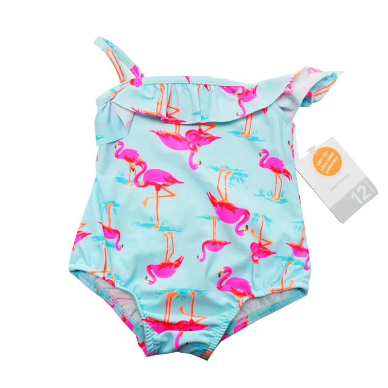 Супер милый для маленьких девочек Купальники малышек Эй фламинго |