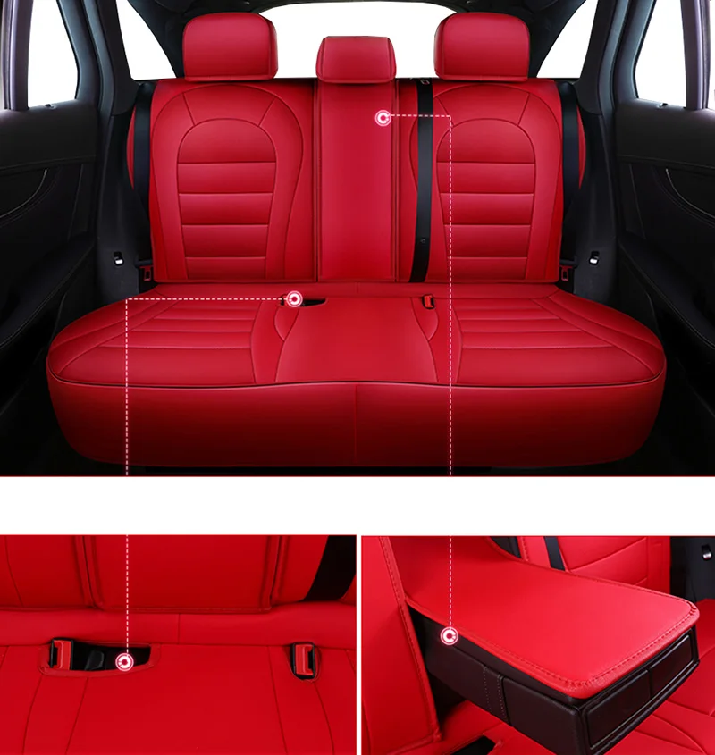 

Auto Universal Cowhide leather seat cover For Volkswagen vw passat b5 b6 b7 polo 4 5 6 7 golf tiguan car automobiles accessories