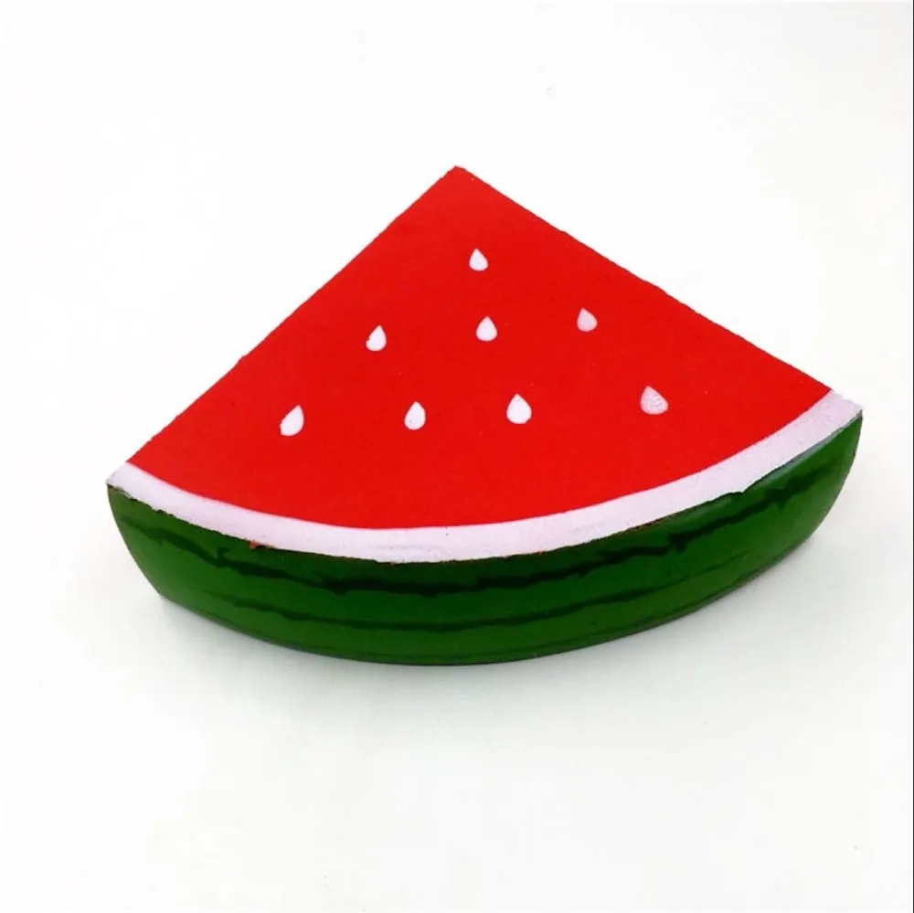 Triangular Watermelon Jumbo Squishy Toys Cartoon Slow Rising Stress Relief Soft Toy Anti-stress Adult Squishi Squeeze Gift | Игрушки и