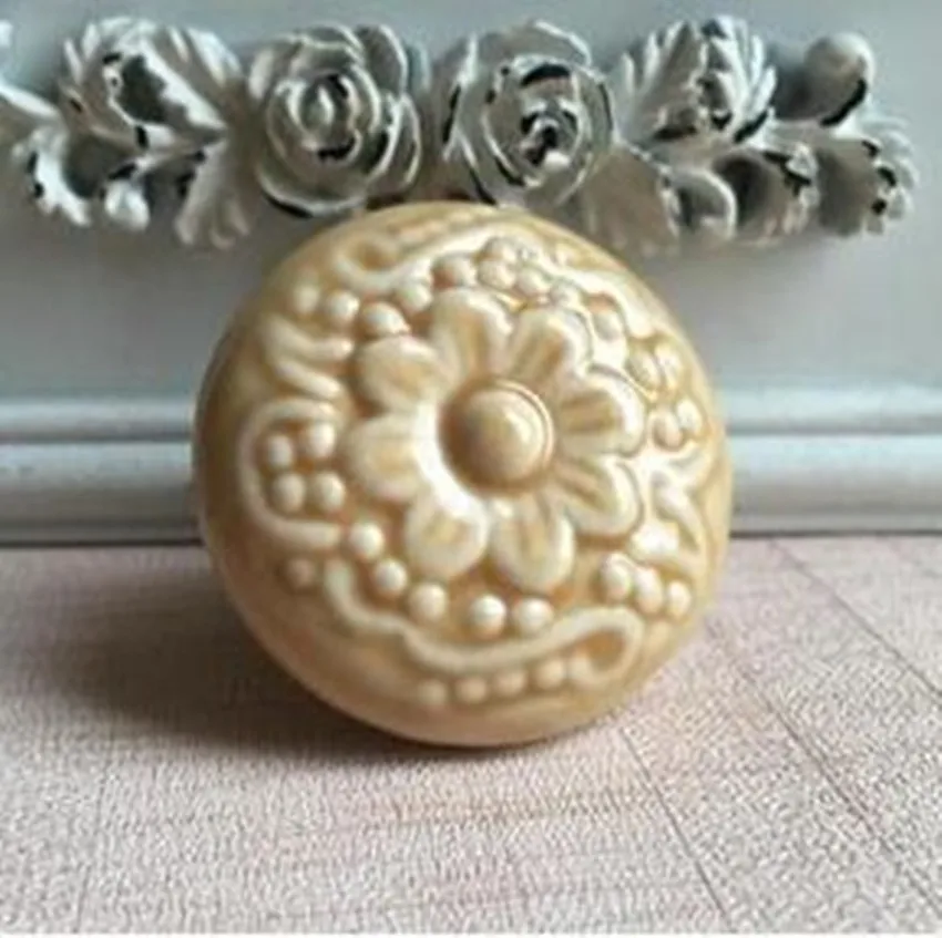 Рельефные мебельные ручки в стиле ретро с измерителем сливы серые синие