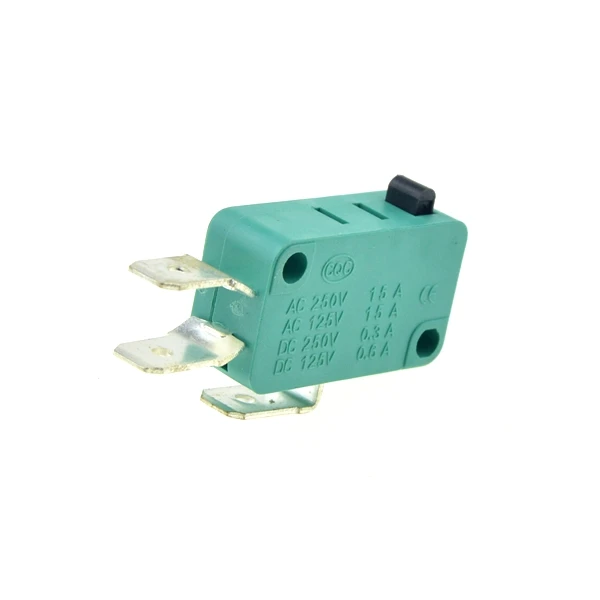 Without Lever Микро концевые переключатели 16A 250V 125V NO+ NC+ COM 6,3mm 3 штифта SPDT микро переключатель 28 мм 52 мм дуговой роликовый рычаг сенсорный переключатель микропереключатель - Цвет: Without Lever