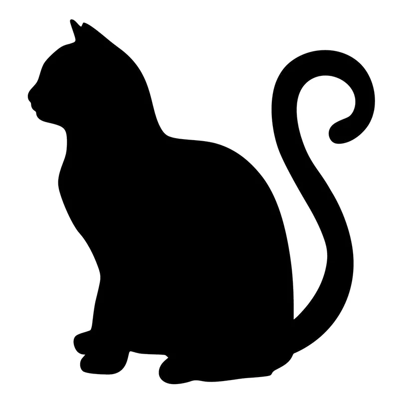 15*15 см черный Alley Cat двери авто JDM виниловая наклейка высечки Стикеры Прохладный
